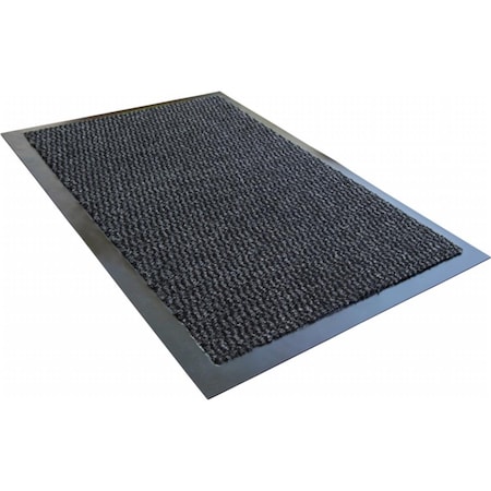 Floortex Floor Mat, Polypropylene, 1/4 in Thick, Gray, 32 in W x 48 in L FR48120DCBWV
